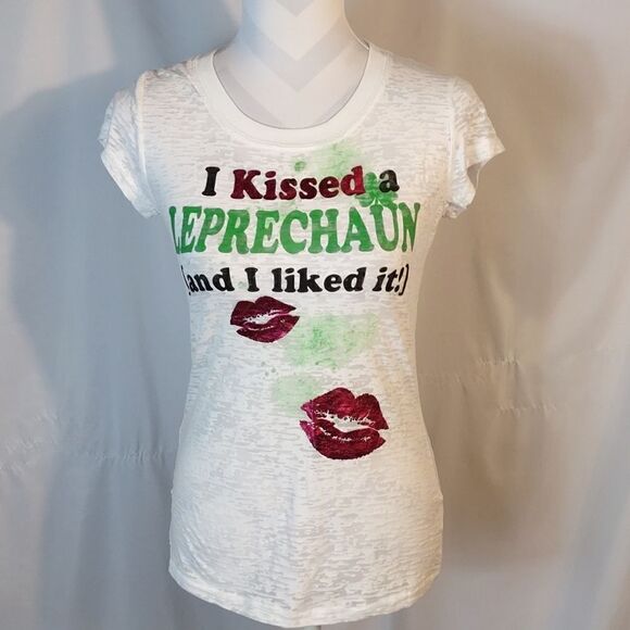Rocker Girl "Kissed A Leprechaun" Tee - Picture 7 of 7